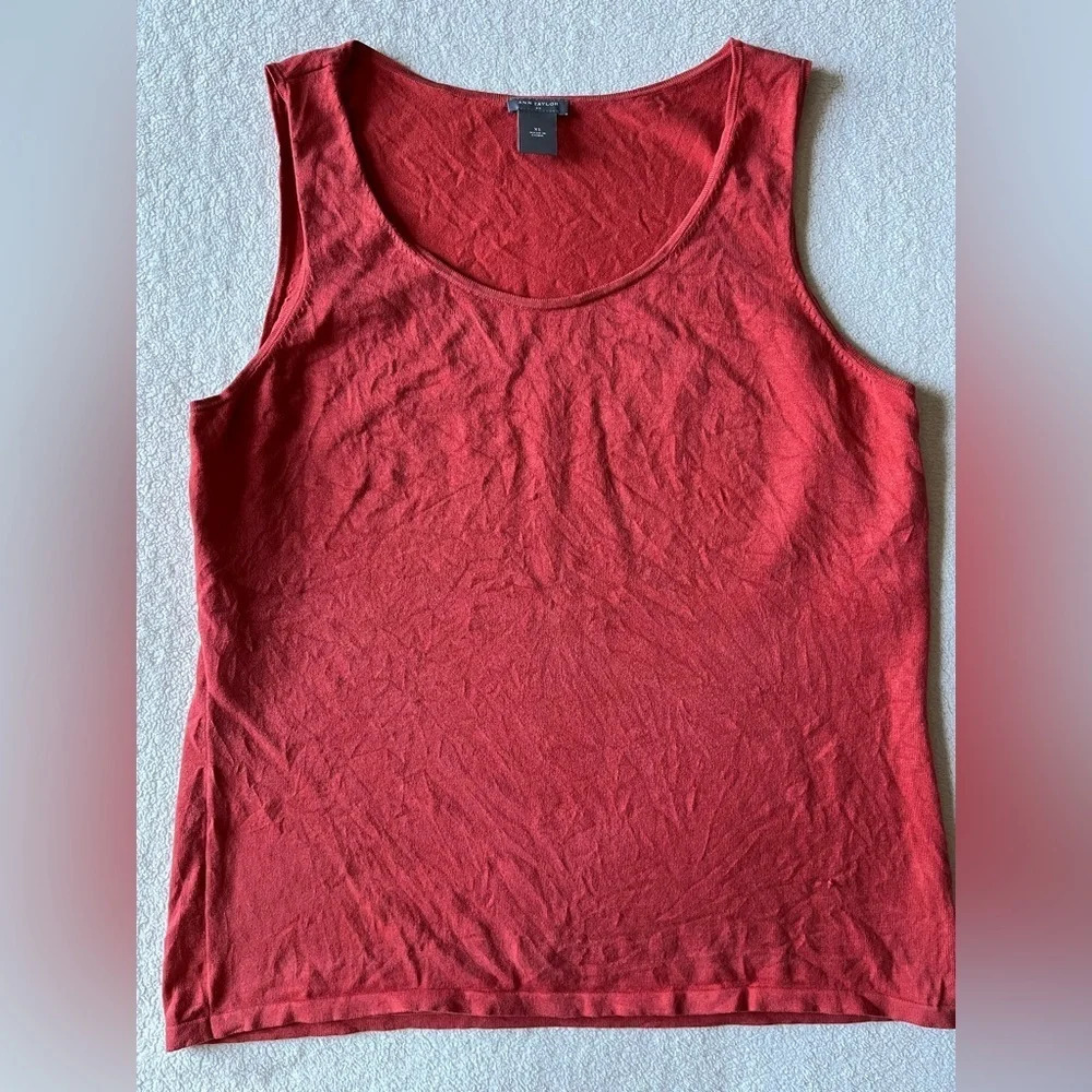 Ann Taylor shell, burnt orange color, women’s size XL